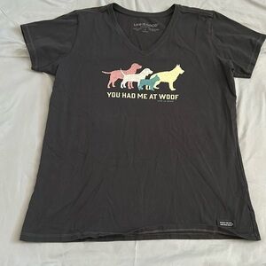 Life is Good crusher tee, size L